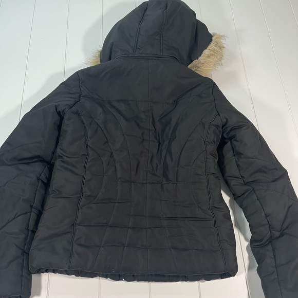 U.S. Polo Assn Puffer Hooded Black Coat women’s Small - Picture 7 of 13